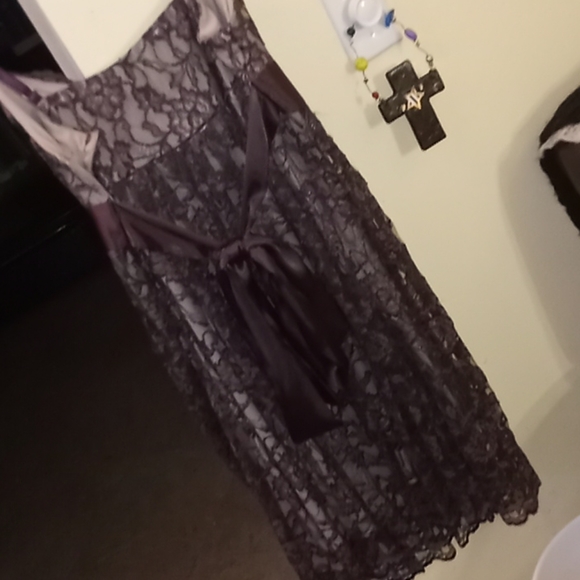 Necessary objects dark purple see through lace - Picture 4 of 4